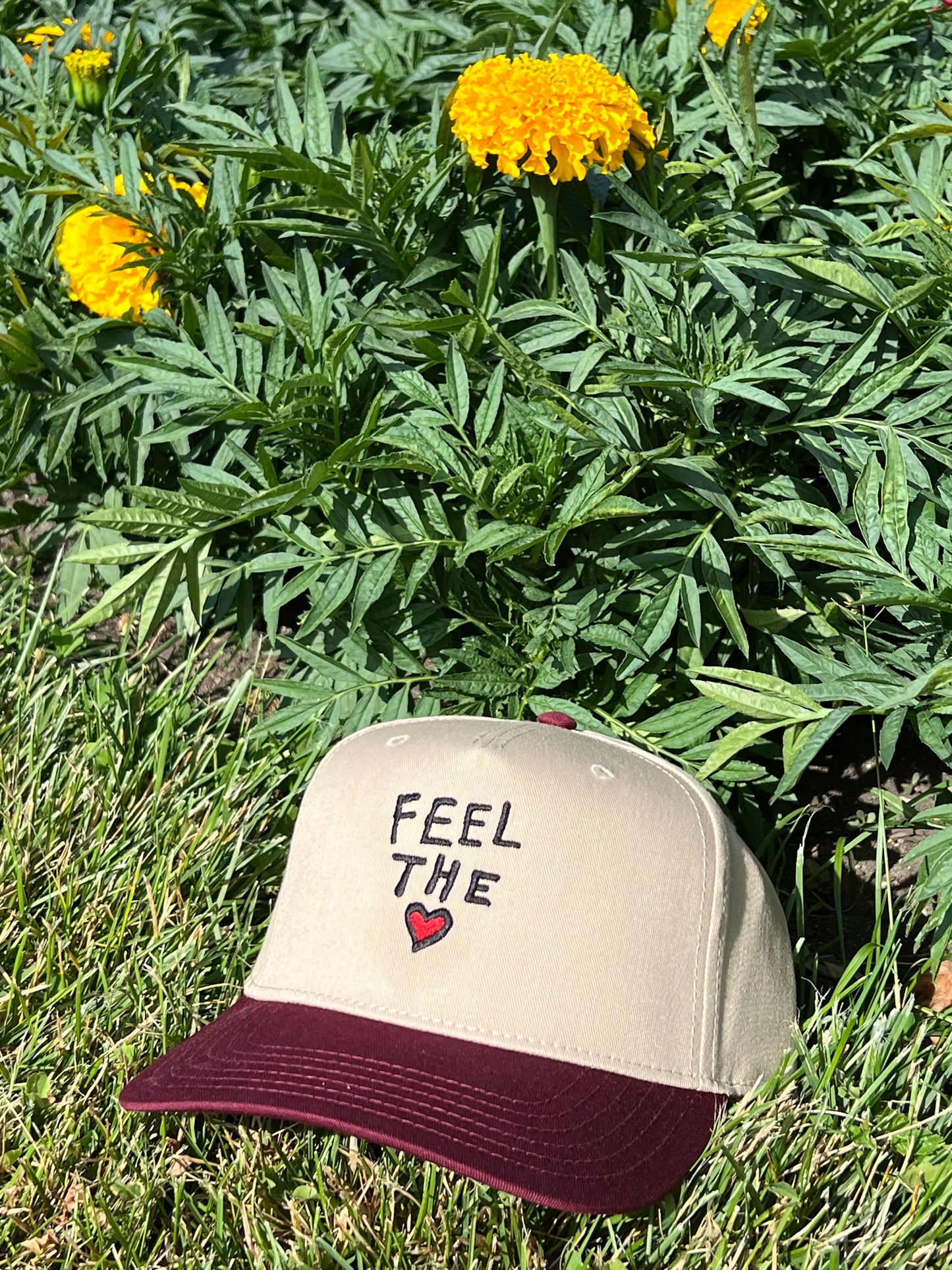 Feel the Love Snap Back — Maroon